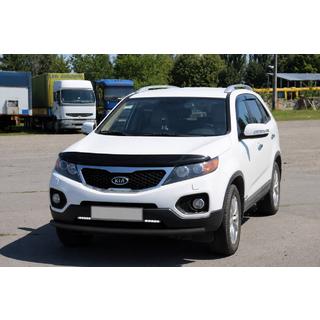 Priekšējais aizsargstienis ST008 Black (2010-2013, nerūsējošais tērauds) Kia Sorento II XM 2009–2014 foto 2