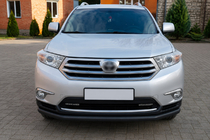 Toyota Highlander 2008–2013 Priekšējais aizsargstienis ST008 Black (2010-2013, nerūsējošais tērauds) foto 2