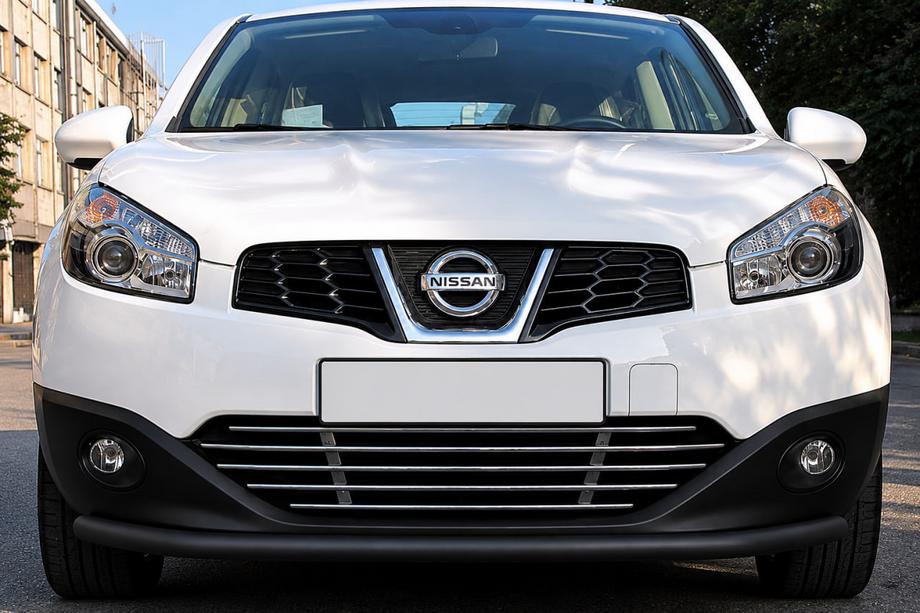 Nissan Qashqai 2014–2021 Priekšējais aizsargstienis ST008 Black (2014-2017, nerūsējošais tērauds) Foto 1