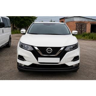 Priekšējais aizsargs ST008 Black (2017-2021, nerūsējošais tērauds) Nissan Qashqai 2014–2021 foto 1