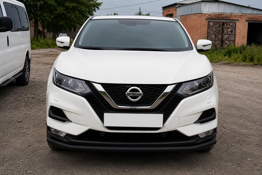 Nissan Qashqai 2014–2021 Priekšējais aizsargs ST008 Black (2017-2021, nerūsējošais tērauds) Foto 1