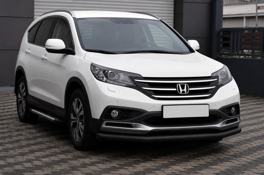 Honda CRV 2012–2016 Priekšējais aizsargstienis ST008 Black (nerūsējošais tērauds) Foto 1