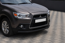 Mitsubishi ASX 2010–2023 Priekšējais aizsargstienis ST008 Black (nerūsējošais tērauds) foto 2