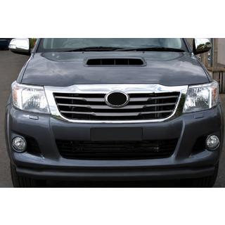 Priekšējais aizsargstienis ST008 Black (nerūsējošais tērauds) Toyota Hilux 2006–2015 foto 1