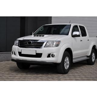 Priekšējais aizsargstienis ST008 Black (nerūsējošais tērauds) Toyota Hilux 2006–2015 foto 2