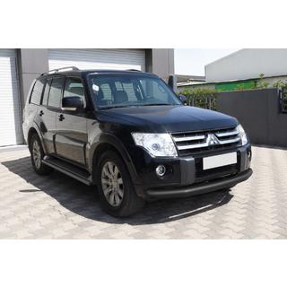 Priekšējais aizsargstienis ST008 Black (nerūsējošais tērauds) Mitsubishi Pajero Wagon III 1999–2006 foto 3