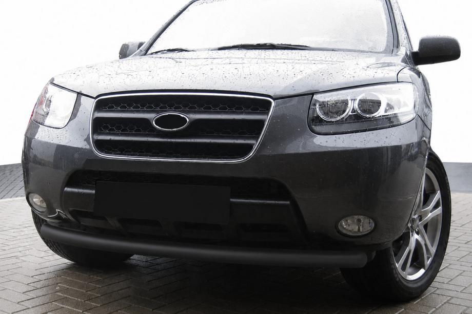 Hyundai Santa Fe 2 2006–2012 Priekšējais aizsargstienis ST008 Black (nerūsējošais tērauds) Image