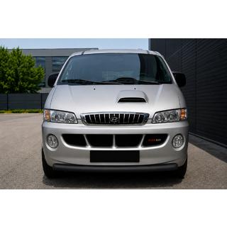 Priekšējais aizsargstienis ST008 Black (nerūsējošais tērauds) Hyundai H200, H1, Starex 1998–2007