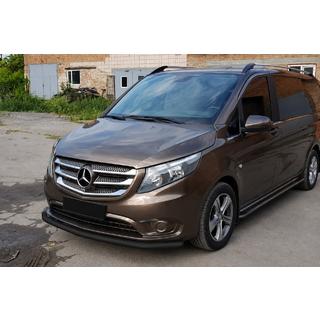 Priekšējais aizsargstienis ST008 Black (nerūsējošais tērauds) foto 2