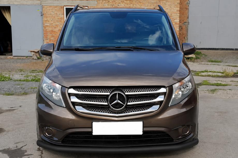 Mercedes Vito/V klase W447 2014– Priekšējais aizsargstienis ST008 Black (nerūsējošais tērauds) Image
