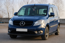 Mercedes Citan 2013–2021 Priekšējais aizsargstienis ST008 Black (nerūsējošais tērauds) foto 2
