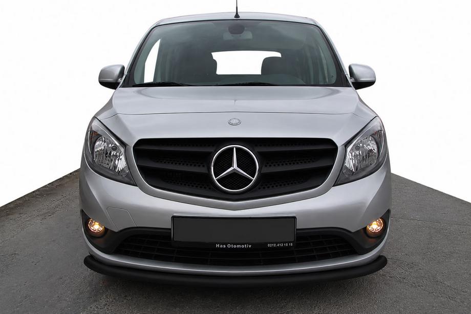 Mercedes Citan 2013–2021 Priekšējais aizsargstienis ST008 Black (nerūsējošais tērauds) Image
