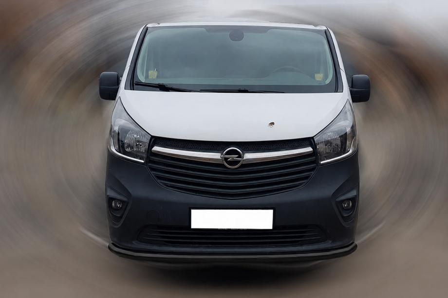 Renault Trafic 2015– Priekšējais aizsargstienis ST008 Black (nerūsējošais tērauds) Image