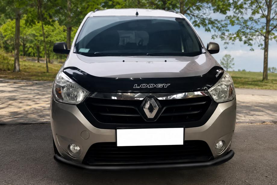 Dacia Lodgy 2012–2022 Priekšējais aizsargstienis ST008 Black (nerūsējošais tērauds) Foto 1