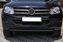 Volkswagen Amarok 2010–2022 Priekšējais aizsargstienis ST008 Black (nerūsējošais tērauds) foto 3