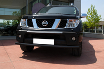 Nissan Navara 2006–2015 Priekšējais aizsargstienis ST008 Black (nerūsējošais tērauds) foto 3