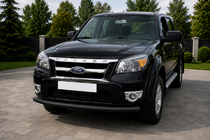 Ford Ranger 2007–2011 Priekšējais aizsargstienis ST008 Black (nerūsējošais tērauds) foto 1