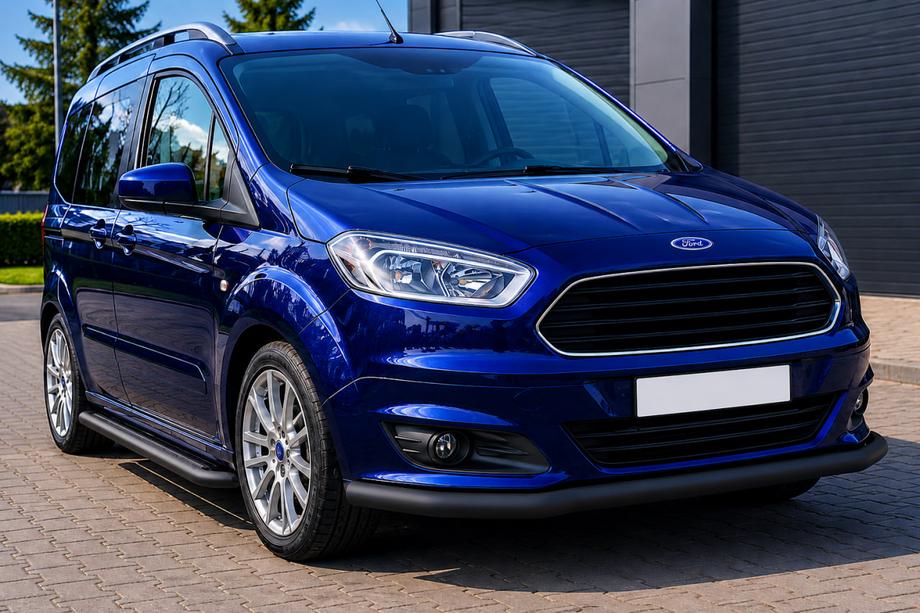 Ford Courier 2014–2023 Priekšējais aizsargstienis ST008 Black (nerūsējošais tērauds) Image