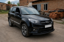 Chery Tiggo 3 2005– Priekšējais aizsargstienis ST008 Black (nerūsējošais tērauds) foto 3