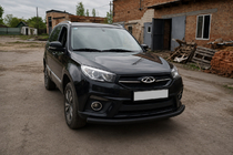 Chery Tiggo 3 2005– Priekšējais aizsargstienis ST008 Black (nerūsējošais tērauds) foto 4