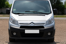 Citroen Jumpy 2007–2017 Priekšējais aizsargstienis ST008 Black (nerūsējošais tērauds) foto 1