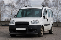 Fiat Doblo I 2001–2005 Priekšējais aizsargstienis ST008 Black (nerūsējošais tērauds) foto 1