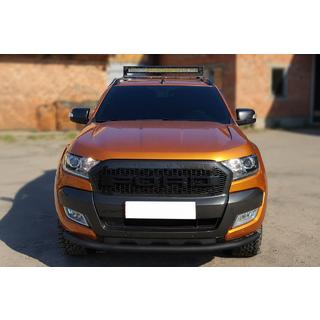 Priekšējais aizsargstienis ST008 Black (nerūsējošais tērauds) Ford Ranger 2011–2022 foto 1
