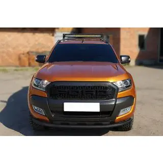Priekšējais aizsargstienis ST008 Black (nerūsējošais tērauds) foto 1