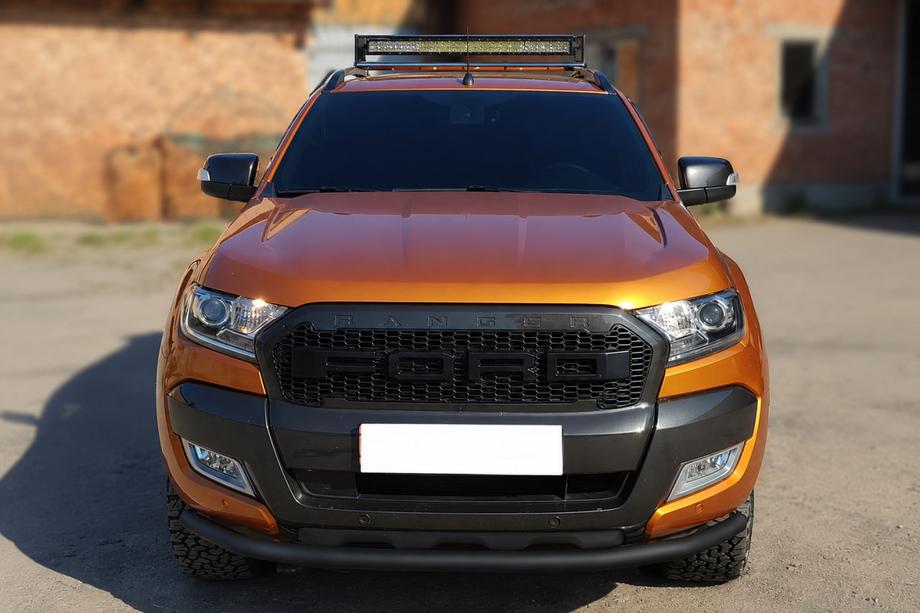Ford Ranger 2011–2022 Priekšējais aizsargstienis ST008 Black (nerūsējošais tērauds) Image
