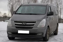 Hyundai H300, H1, Starex 2008–2020 Priekšējais aizsargstienis ST008 Black (nerūsējošais tērauds) foto 3