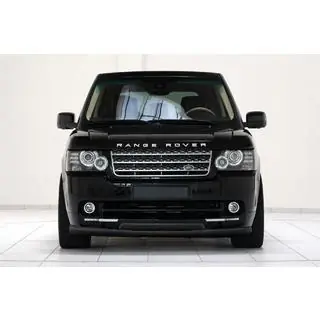 Priekšējais aizsargstienis ST008 Black (nerūsējošais tērauds) Range Rover III L322 2002–2012 foto 1