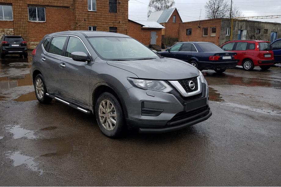 Nissan X-trail T32/Rogue 2014–2021 Priekšējais aizsargstienis ST008 Black (nerūsējošais tērauds) Foto 4