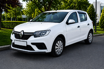 Renault Sandero 2013–2022 Priekšējais aizsargstienis ST008 Black (nerūsējošais tērauds) foto 1