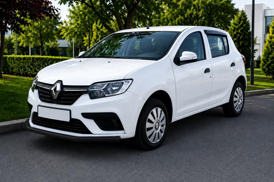 Renault Sandero 2013–2022 Priekšējais aizsargstienis ST008 Black (nerūsējošais tērauds) Image