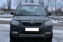 Skoda Yeti 2009–2017 Priekšējais aizsargstienis ST008 Black (nerūsējošais tērauds) foto 1