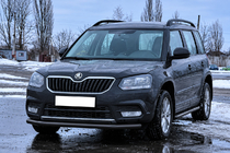 Skoda Yeti 2009–2017 Priekšējais aizsargstienis ST008 Black (nerūsējošais tērauds) foto 2