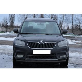 Priekšējais aizsargstienis ST008 Black (nerūsējošais tērauds) Skoda Yeti 2009–2017 foto 1