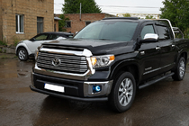 Toyota Tundra 2007–2021 Priekšējais aizsargstienis ST008 Black (nerūsējošais tērauds) foto 2