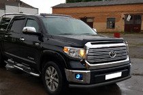Toyota Tundra 2007–2021 Priekšējais aizsargstienis ST008 Black (nerūsējošais tērauds) foto 3