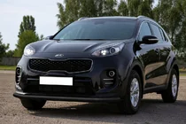 Kia Sportage 2015–2021 Priekšējais aizsargstienis ST008 Black (nerūsējošais tērauds) foto 1