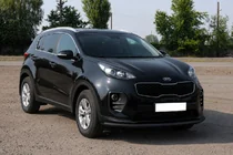 Kia Sportage 2015–2021 Priekšējais aizsargstienis ST008 Black (nerūsējošais tērauds) foto 2