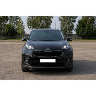 Priekšējais aizsargstienis ST008 Black (nerūsējošais tērauds) Kia Sportage 2015–2021 foto 3