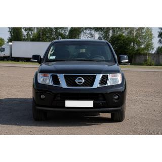 Priekšējais aizsargstienis ST008-1 Black (nerūsējošais tērauds) Nissan Pathfinder R51 2005–2014 foto 3
