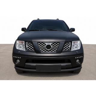 Priekšējais aizsargstienis ST008-2 Black (nerūsējošais tērauds) Nissan Pathfinder R51 2005–2014