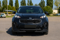 Kia Sportage 2015–2021 Priekšējā aizsardzība ST009 Black (nerūsējošais tērauds) foto 3