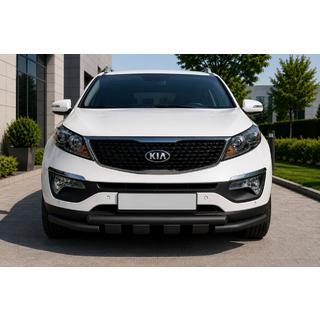 Priekšējais aizsargstienis ST009-15 Black (2013-2015, nerūsējošais tērauds) Kia Sorento II XM 2009–2014