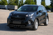 Kia Sportage 2015–2021 Priekšējā aizsargstieņa aizsardzība ST009-15 Black (nerūsējošais tērauds) foto 3