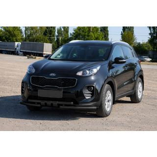 Priekšējā aizsargstieņa aizsardzība ST009-15 Black (nerūsējošais tērauds) Kia Sportage 2015–2021 foto 3