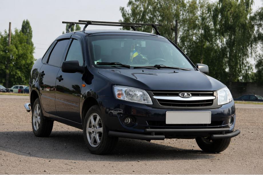 Lada Granta 2011– Priekšējais aizsargstienis ST009-2 Black (nerūsējošais tērauds) Image