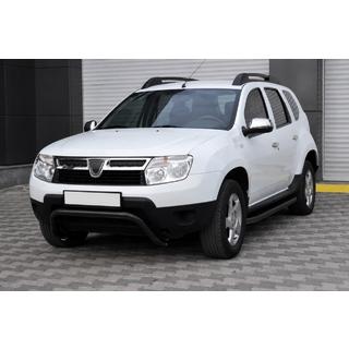 Priekšējais aizsargstienis ST011 Black (nerūsējošais tērauds) Dacia Duster 2008–2018 foto 2